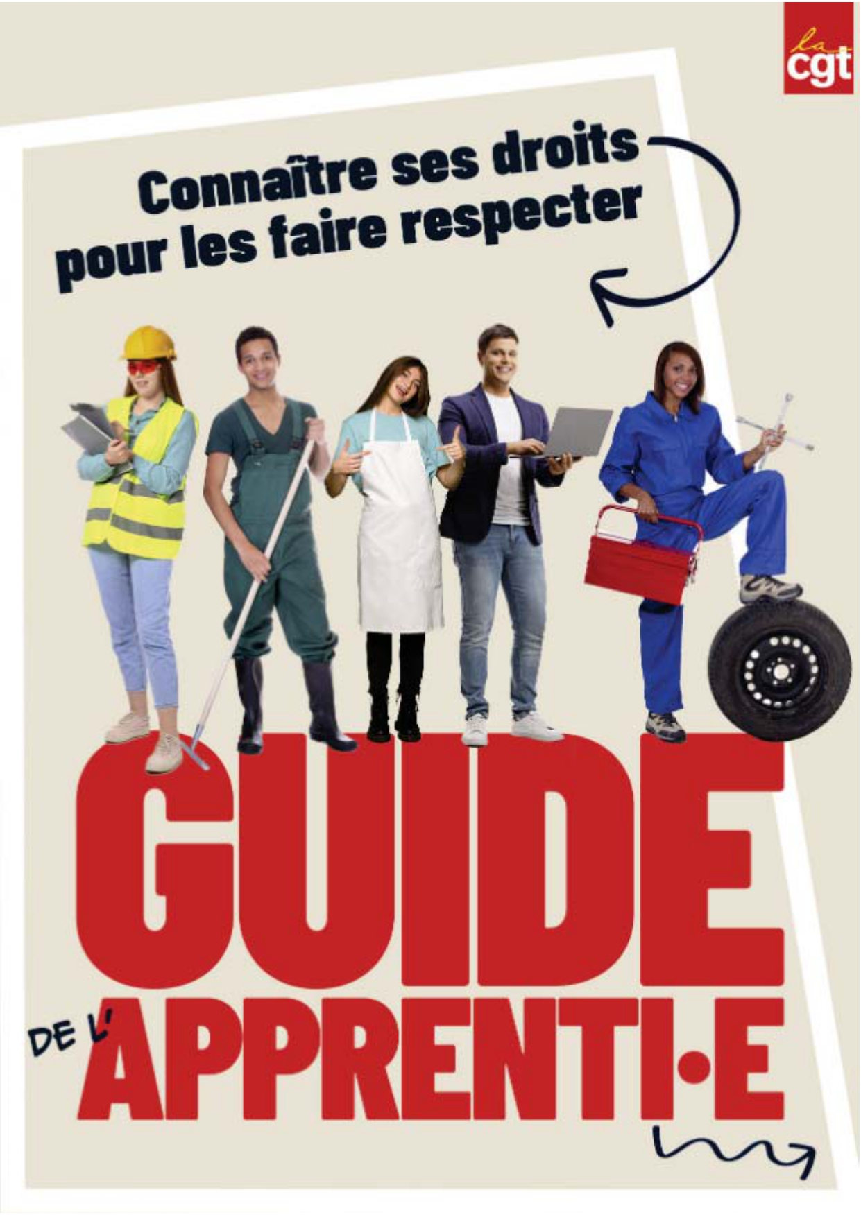 La formation professionnelle des jeunes est essentielle pour l’économie, pour l’emploi et pour la société tout entière. Elle a pour but de former des professionnels, mais aussi des citoyens. C’est pourquoi la CGT est attachée à sa qualité, que la formation soit dispensée dans le cadre de l’apprentissage ou dans celui des lycées professionnels, technologiques et de l’enseignement supérieur.  Vous êtes apprenti·e ou souhaitez le devenir. La CGT a édité un guide pratique qui présente les règles de fonctionnement de l’apprentissage : le contrat de travail, le déroulement de la formation, les obligations des différents acteurs (entreprise et centre de formation d’apprentis). Il rappelle aussi quels sont les droits des apprenti.es.