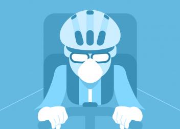 Livreurs à vélo