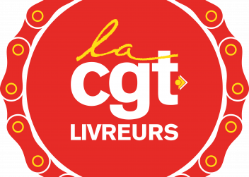 Livreurs à vélo CGT